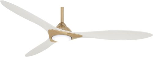 MINKA-AIRE CeilingF868 Ceiling Fan (Soft Brass/Flat White)