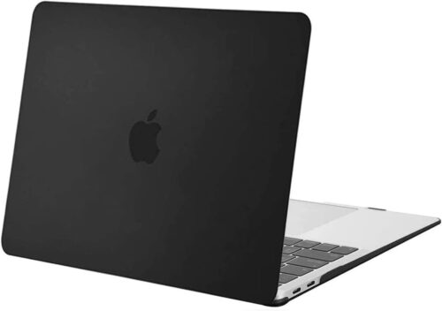 MOSISO Compatible with MacBook Air 13 inch Case 2022 2021 2020 2019 2018 Release A2337 M1 A2179 A1932 Touch ID, Plastic Hard Shell Cover Compatible with MacBook Air 13.3 inch Case, Black