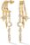 MUMREUES 14K Gold Earrings for Women Trendy Illusion Stud Dangle Earrings | Statament Hypoallergenic Earrings for Sensitive Ears,Dainty Drop Earrings,14K Gold Plated Huggie Dangly Earrings Jewelry