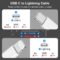 Magic Keyboard Charging Cable Charger Cord for Apple Magic Keyboard/Magic Mouse/Magic Keyboard iPad Keyboard and Case/Magic Trackpad Charger Cable Lightning to USB Cable (USB C to Lighting)