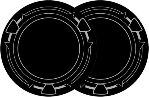 Magnetic Suction Sheet for iPad Cooler,2 pcs 3.55inch Thermally Conductive Steel Plate with Strong Adhesive,Compatible for Magnetic iPad Cooler/Steam Deck Cooler