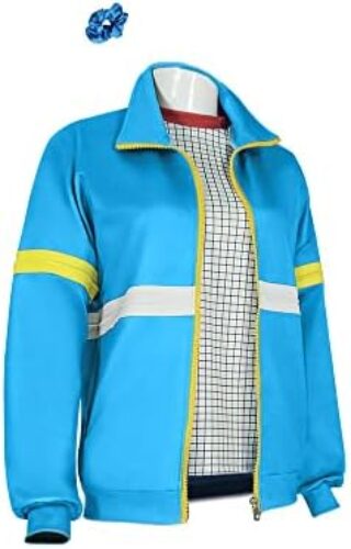 Max Cosplay Costume Jacket Halloween Outfit Set School Team Uniform with Scrunchie