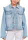 Meikulo Girls Jean Jacket Kids Denim Jackets Cute Ruffle Hem Outerwear Coats 4-12 Years