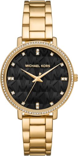 Michael Kors Pyper Three-Hand Gold-Tone Alloy Metal Women Watch (Model: MK4593)