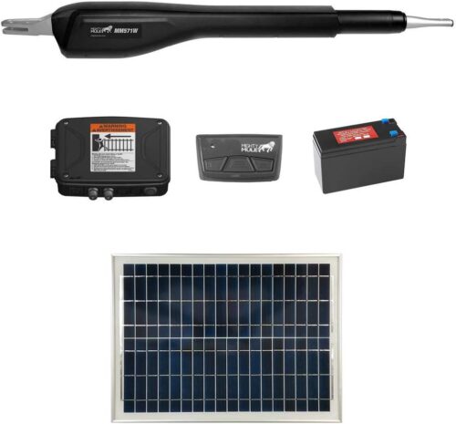 Mighty Mule MM571W Solar Package – Heavy Duty Single Smart Gate Opener (20 Watt Solar Panel)