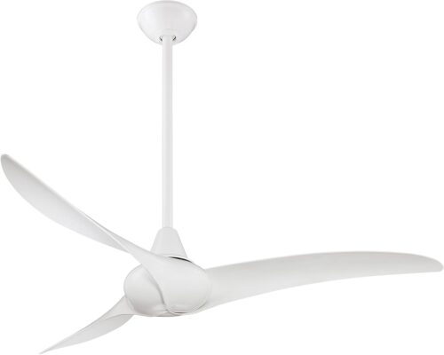 Minka-Aire F843-WH, Wave White 52″ Ceiling Fan with Remote Control