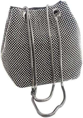 Mogor Women’s Triangle Bling Glitter Purse Crown Box Clutch Evening Luxury Bags Party Prom