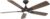 Mykonos Smart Indoor and Outdoor 5-Blade Ceiling Fan 60in Bronze/Dark Walnut with 3000K LED Light Kit and Remote Control works with Alexa, Google Assistant, Samsung Things, and iOS or Android App