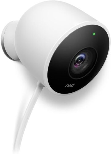 Nest Cam Outdoor Security Camera w/ Accessories – White (Renewed)