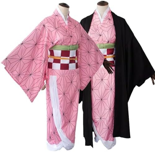 Nezuko Cosplay Costume, Nezuko Cosplay Suit for Women for Halloween, Theme Party, Cosplay Show