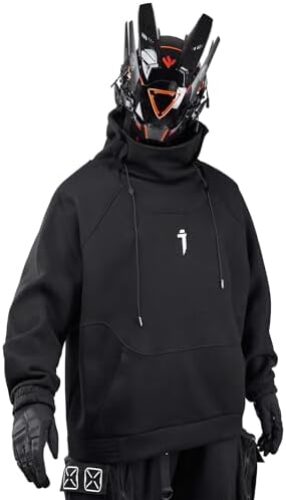 Niepce Inc Cyberpunk Half Zip Up Men’s Sweatshirt