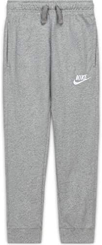 Nike Boys’ Jersey Sportswear Pants(Grey/Grey,Small)