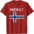 Norway with Norwegian Flag Colors. Men, Women & Kids T-Shirt