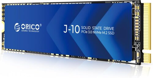 ORICO NVMe SSD 2TB M.2 with Heatsink, Up to 3100MB/s PCIe Gen3x4 2280 Internal Solid State Drive, SLC Cache 3D NAND, Compatible with Laptop and PC Desktops -J10
