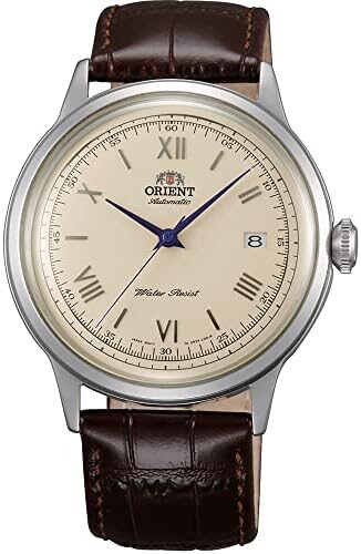 Orient Men’s ‘2nd Gen. Bambino Ver. 2’ Japanese Automatic Stainless Steel and Leather Dress Watch