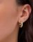 PAVOI 14K Gold Plated Star Shine Hoop Earrings for Women | Cubic Zirconia Celestial Chunky Hoops Earrings