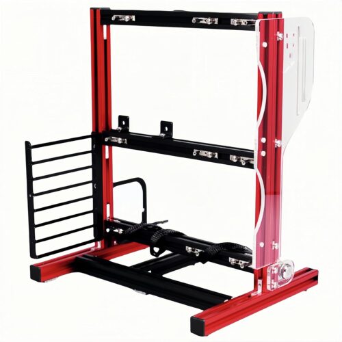 PC Frame Test Bench, Aluminum Open Air PC Case, DIY Computer Motherboard Case Rack, Water Cooling Fan Frame Chassis for Creative Assembly Support ITX ATX MATX