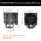 PCCOOLER RZ620 CPU Cooler TDP 265W CPU Air Cooler Dual Tower CPU Fan 6 HeatPipe CPU Cooling System with Three Modes PWM Silent Fans, Easy Install Air Cooler for Intel LGA 115X/1200/1700,AMD AM4/AM5,BK