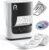 POLONO PM220S Label Maker Machine with Tape, 2 Inch Bluetooth Thermal Label Printer, Portable Sticker Printer for School, Office, Home, Business, Label Maker with 2” x1.18” Labels, White