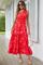 PRETTYGARDEN Women’s Summer Floral Maxi Dress Knot One Shoulder Sleeveless Ruffle Flowy Boho Beach Wedding Guest Dresses