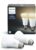 Philips Hue White Ambiance 2-Pack A19 60W Equivalent Dimmable LED Smart Light Bulbs, 2 Smart Bulbs, Works with Alexa, Apple Homekit, and Google Assistant, (California Residents)