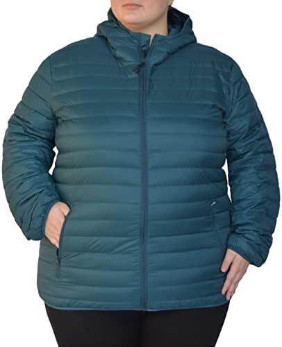 Plus Size Extended Packable Down Jacket Hooded Coat