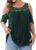 Plusashion Women’s Plus Size Tops Dressy Casual Tunics Blouses Lace Summer Cold Shoulder Shirts Short Sleeve