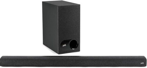 Polk Audio Signa S3 Sound Bar for TV & Wireless Subwoofer with Built-in Chromecast & Google Assistant, Low-Profile Design, Works with 8K, 4K & HD TVs, Bluetooth and Wireless Streaming