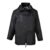 Portwest US440 Men’s Waterproof Rain Jacket – Lightweight Durable Hooded Weather Protection Safety Jacket Black, 4X-Large
