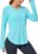 Promover Women’s Long Sleeve Workout Shirts UPF 50+ Sun Shirts Lightweight Quick Dry Outdoor Hiking Tops