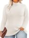 RITERA Plus Size Tops Mock Turtleneck Womens Long Sleeve Shirt Basic Layering Underwear Pullover