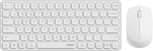 Rapoo 9010M Multi-Device Keyboard and Mouse Combo, 2.4GHz/Bluetooth 5.0/4.0 Wireless Keyboard & Mouse Set for Windows/Mac/Linux/Chrome, Support 4 Devices, Low-Profile Silent Click, Battery Powered