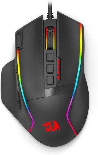 Redragon Gaming Mouse, Wired Gaming Mouse 26,000 DPI Opitacl Sensor, Ergonomic Mouse with Fire Button, Macro Editing Programmable RGB Mouse for Laptap/PC/Mac