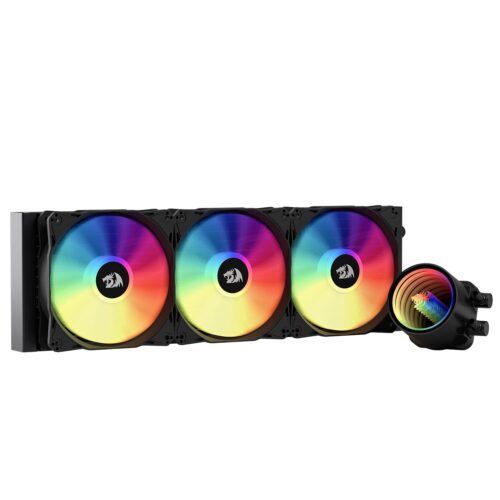 Redragon HL360 ARGB Liquid Cooling System, CPU Water Cooler w/ 3300 RPM High-Efficiency Radiator, 20 dBA Quiet, Groovy Infinity Mirror Effect, 3 x 120mm PWM RGB FDB Fans, LGA 1700, AMD AM5 Ready