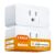Refoss Smart Plug WiFi Outlet Work with Apple HomeKit, Siri, Alexa, Google Home, Smart Socket with Timer Function, Remote Control, No Hub Required, 15A, 2 Pack
