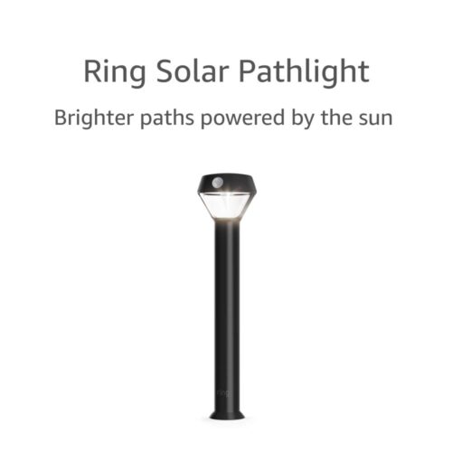 Ring Solar Pathlight – Outdoor Motion-Sensor Security Light, Black (Bridge required)