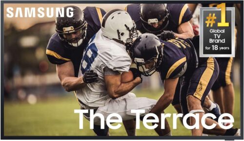 SAMSUNG 55-inch Class QLED 4K The Terrace Partial Sun Outdoor, Direct Full Array 16x, Quantum HDR 32x, Weatherproof, Wide Viewing Angle Smart TV w/ Alexa Built-in (QN55LST7TAFXZA, Latest Model)