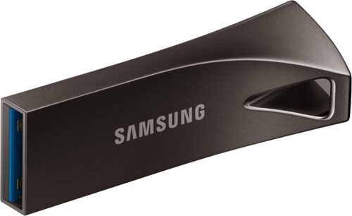 SAMSUNG BAR Plus 64GB – 300MB/s USB 3.1 Flash Drive Titan Gray (MUF-64BE4/AM)