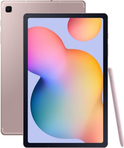 SAMSUNG Galaxy Tab S6 Lite (2024) 10.4′ 64GB WiFi Android Tablet, S Pen Included, Gaming Ready, Long Battery Life, Slim Metal Design, Expandable Storage, US Version, Chiffon Pink, Amazon Exclusive