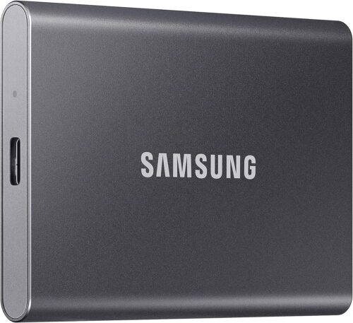 SAMSUNG T7 Portable SSD, 2TB External Solid State Drive, Speeds Up to 1,050MB/s, USB 3.2 Gen 2, Reliable Storage for Gaming, Students, Professionals, MU-PC2T0T/AM, Gray