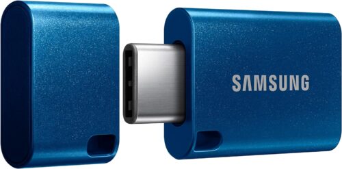 SAMSUNG Type-C™ USB Flash Drive, 256GB, Transfers 4GB Files in 11 Secs w/Up to 400MB/s 3.13 Read Speeds, Compatible w/USB 3.0/2.0, Waterproof, 2022, Blue, MUF-256DA/AM
