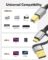 SNANSHI USB B to USB C Printer Cable 10 FT, 2-in-1 USB A &USB C to Printer Cable for Printer,Keyboard MIDI Cable Compatible with MacBooks, iPads, DAC, DJ Controller