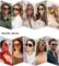 SOJOS Retro Aviator Sunglasses for Women Men,Trendy Rectangle Womens Mens Shades Sun Glasses SJ2202