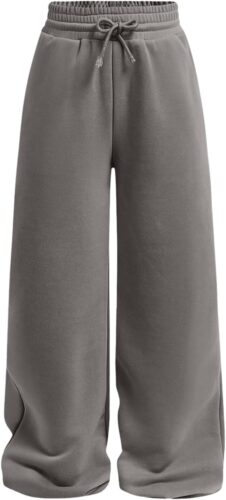 SOLY HUX Girl’s Straight Wide Leg Sweatpants Casual High Waisted Baggy Joggers Track Pants