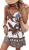 SOLY HUX Women’s Summer Boho Printed Spaghetti Strap Cami Mini Dress