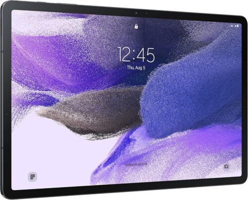 Samsung Galaxy Tab S7 FE 2021 Android Tablet 12.4” Screen WiFi 64GB S Pen Included Long-Lasting Battery Powerful Performance, Mystic Black (Renewed)