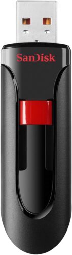 SanDisk 64GB Cruzer Glide USB 2.0 Flash Drive – SDCZ60-064G-B35, Black