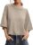 Saodimallsu Womens Short Sleeve Sweater Summer Oversized Cropped Sweaters Casual Crewneck Lightweight Knit Tops