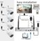 Security Camera System Wireless,Firstrend 1080P 8CH Wireless Home Security Systems with 4 pcs 2MP Full HD Cameras 1TB HDD Night Vision Motion Detection App for Indoor Outdoor Video Surveillance