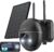 Security Cameras Wireless Outdoor, 2K Solar Security Camera System 360° PTZ with Spotlight & Siren, ieGeek 2.4Ghz Outdoor Security Cameras,Color Night Vision, Work with Alexa, PIR, 2-Way Talk, IP65